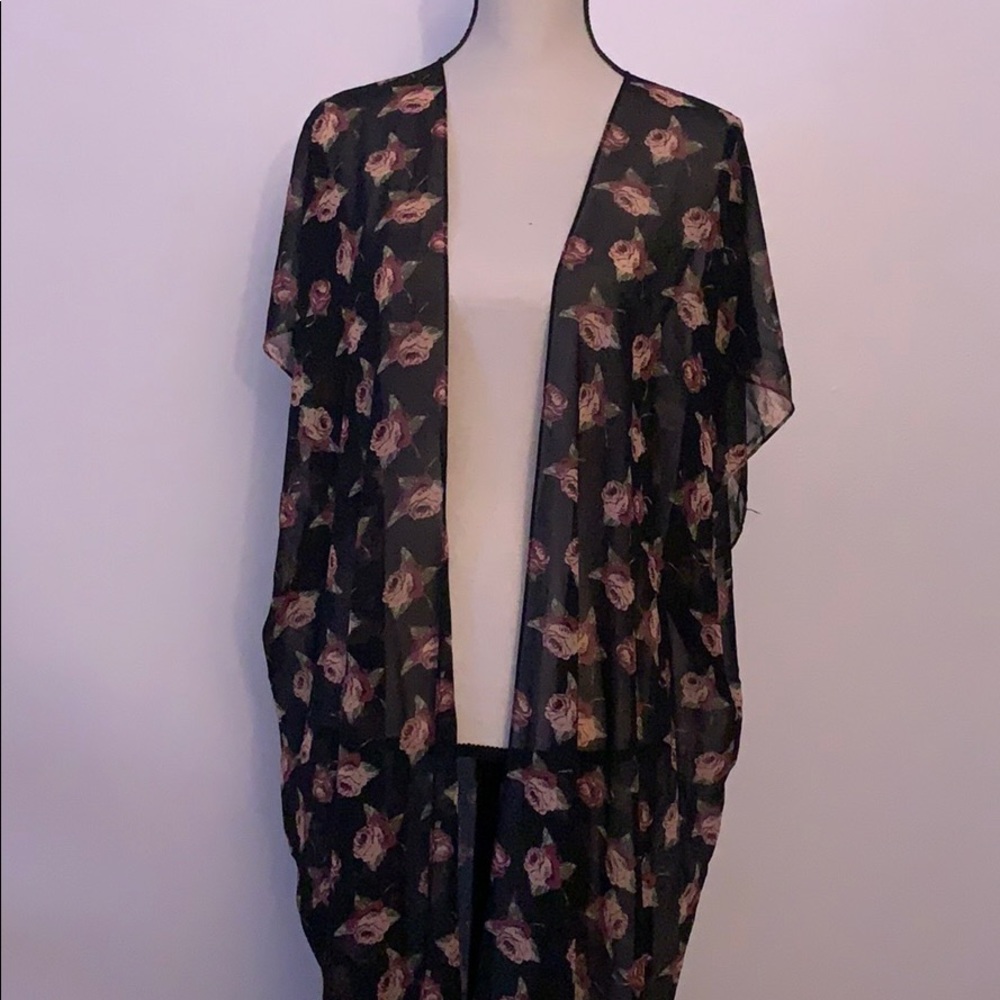 Floral Print Kimono